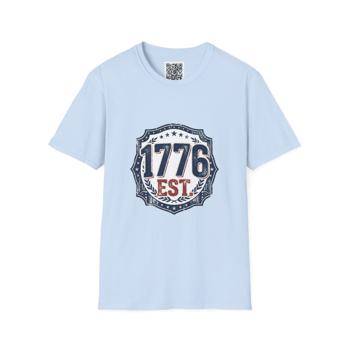 1776 Vintage Shield T-Shirt — Patriotic Independence Day Tee