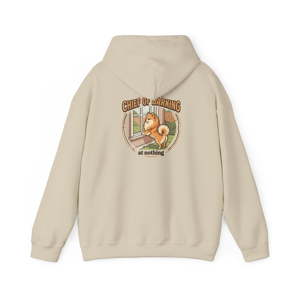 Pomeranian 'Chief of Barking at Nothing' Hoodie
