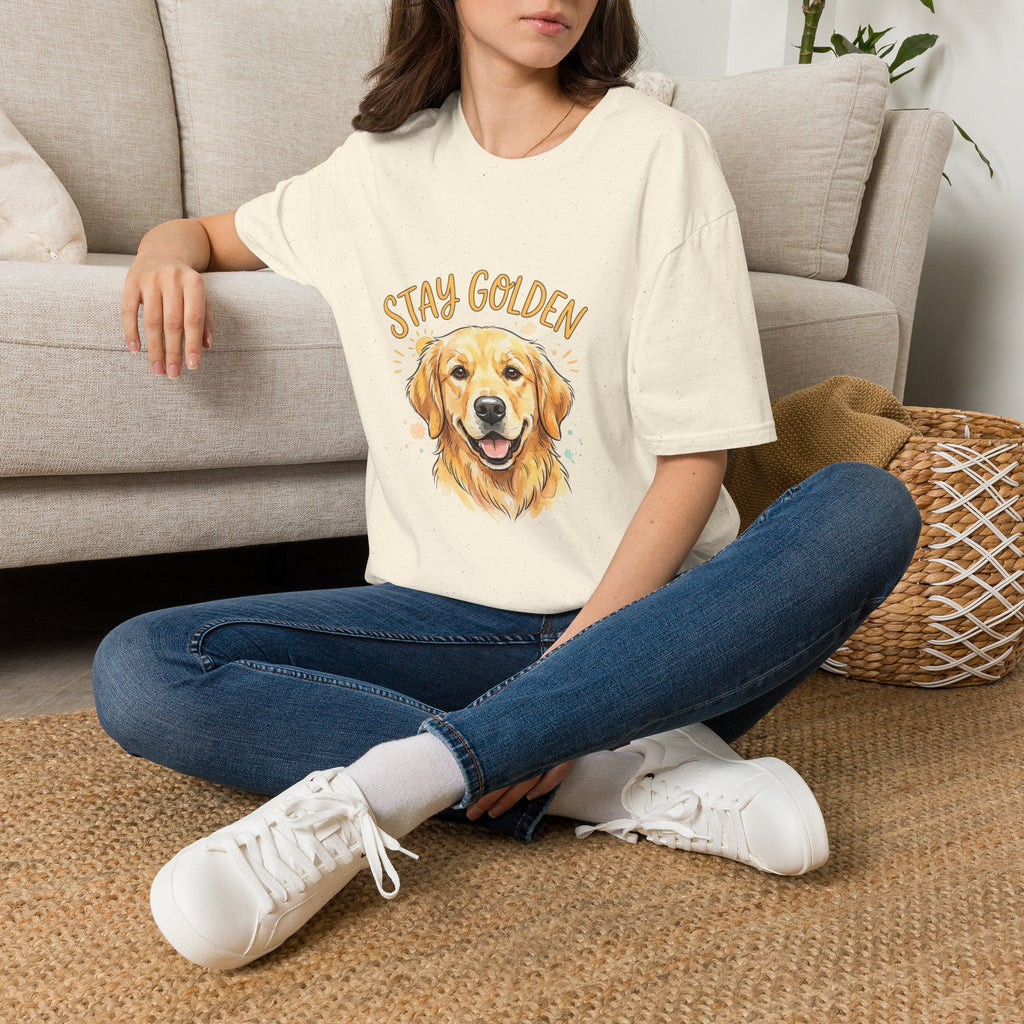 "Stay Golden" Golden Retriever Graphic Tee