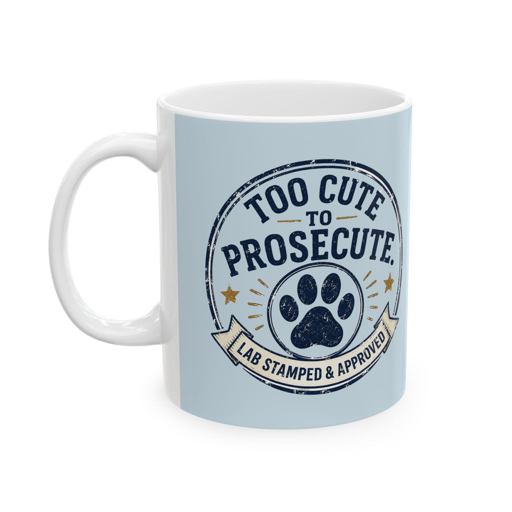 Cute Lab Lover Mug — "Cuteness Overload" Ceramic Coffee Cup (11oz & 15oz)