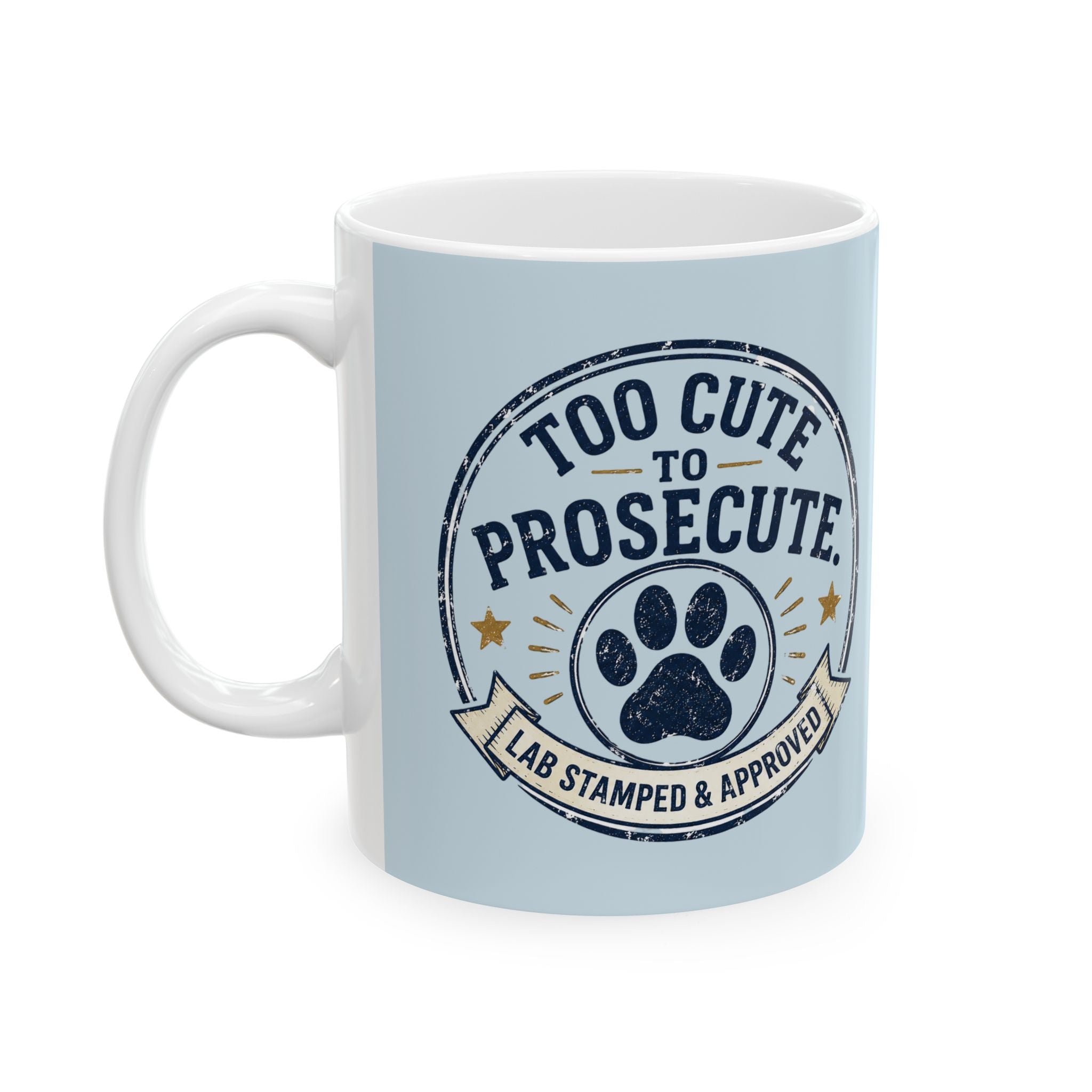 Cute Lab Lover Mug — "Cuteness Overload" Ceramic Coffee Cup (11oz & 15oz)