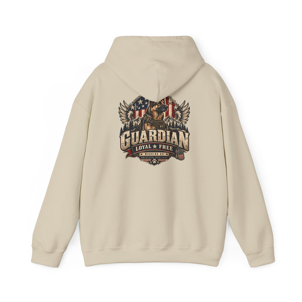 Guardian Loyal & Free Hoodie - Patriotic American Flag Eagle Design