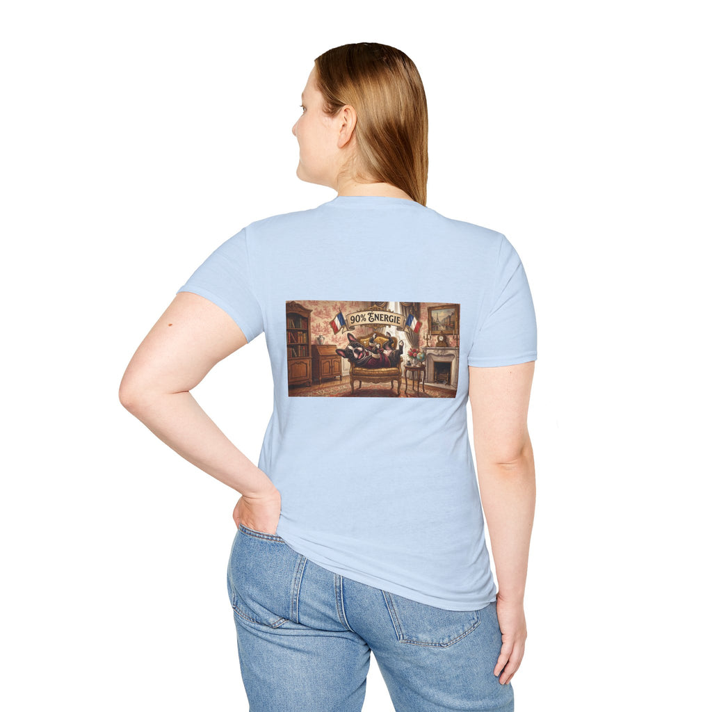 French Bulldog 90% Energy T-Shirt Graphic Tee