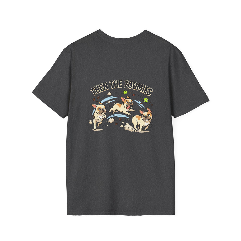 French Bulldog "Coffee First" T-Shirt