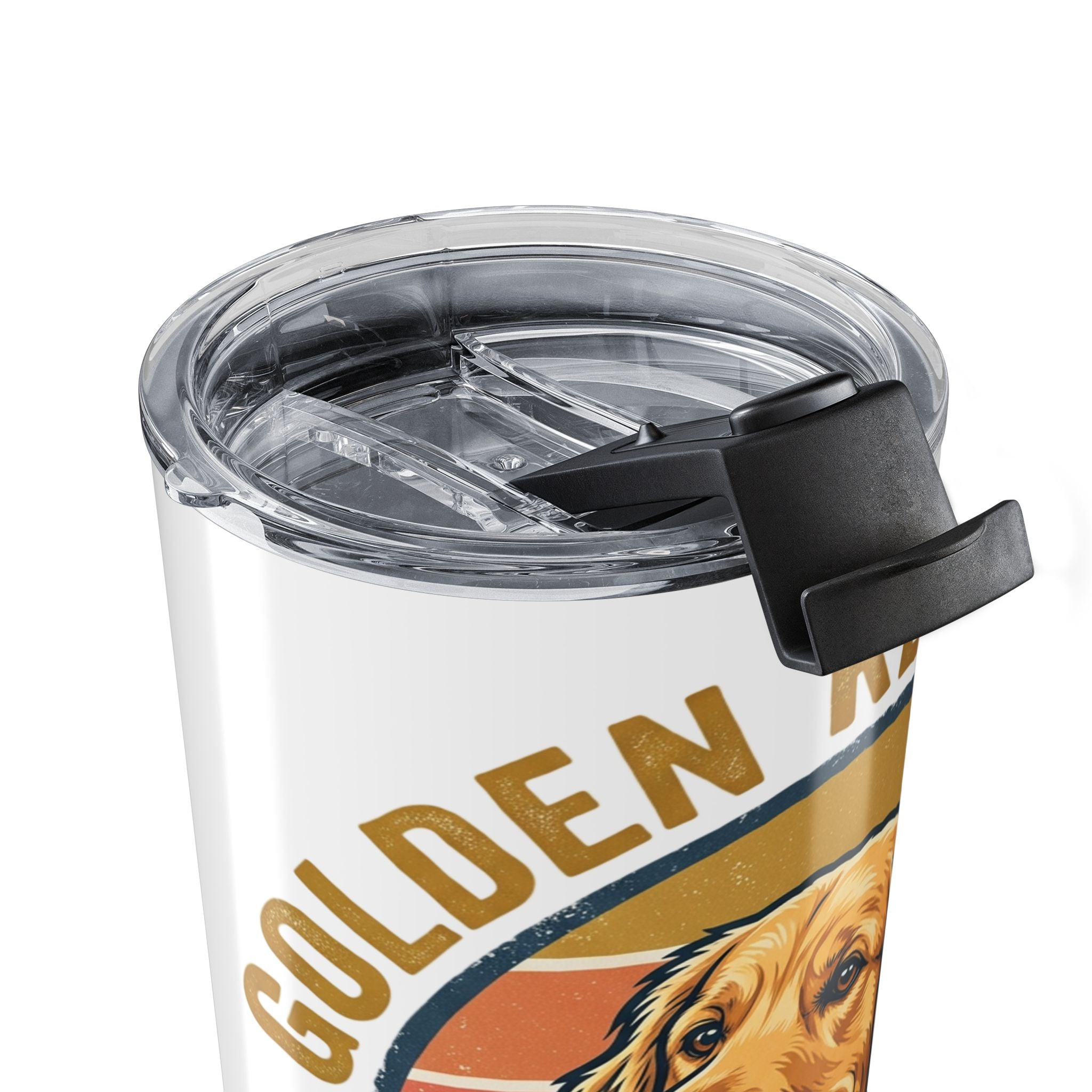 Golden Retriever 20oz Tumbler — Retro Dog Lover Travel Mug