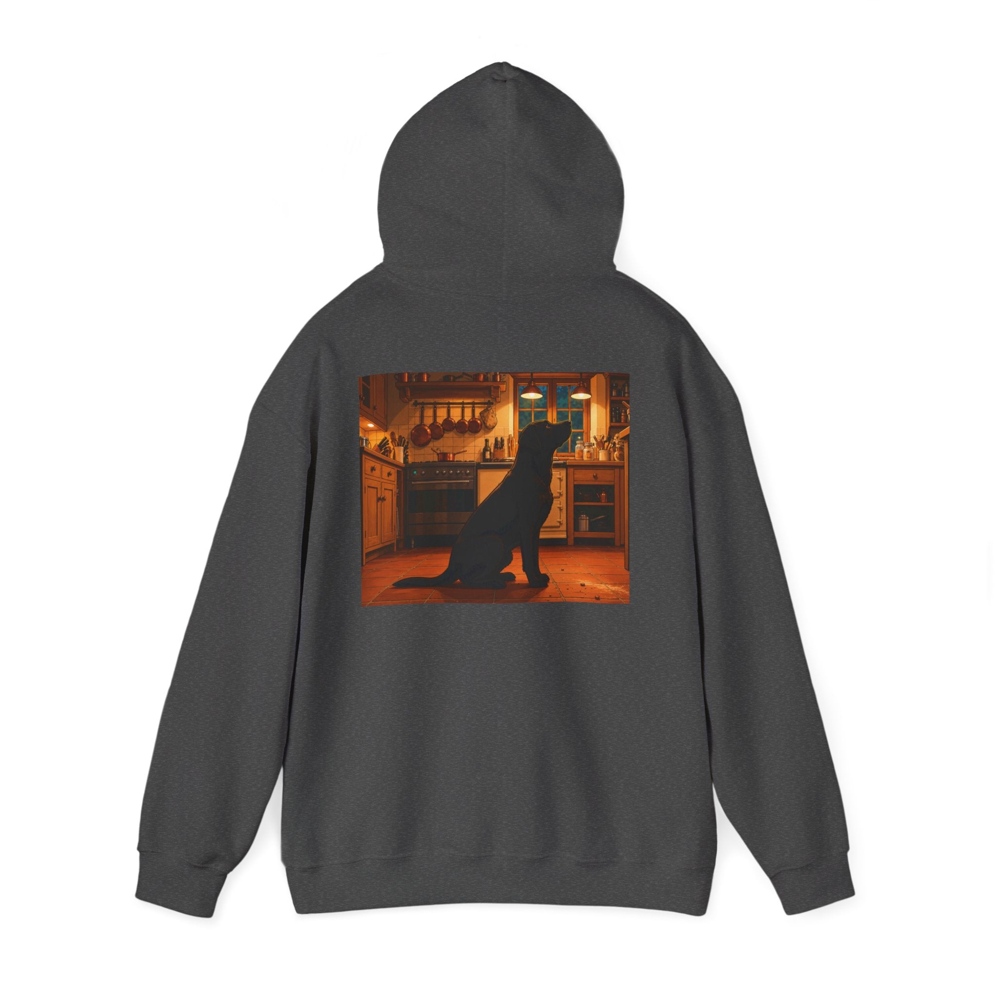 Labrador Retriever Hoodie — “Chief Crumb Inspector” Cute Labrador Kitchen Portrait Pullover