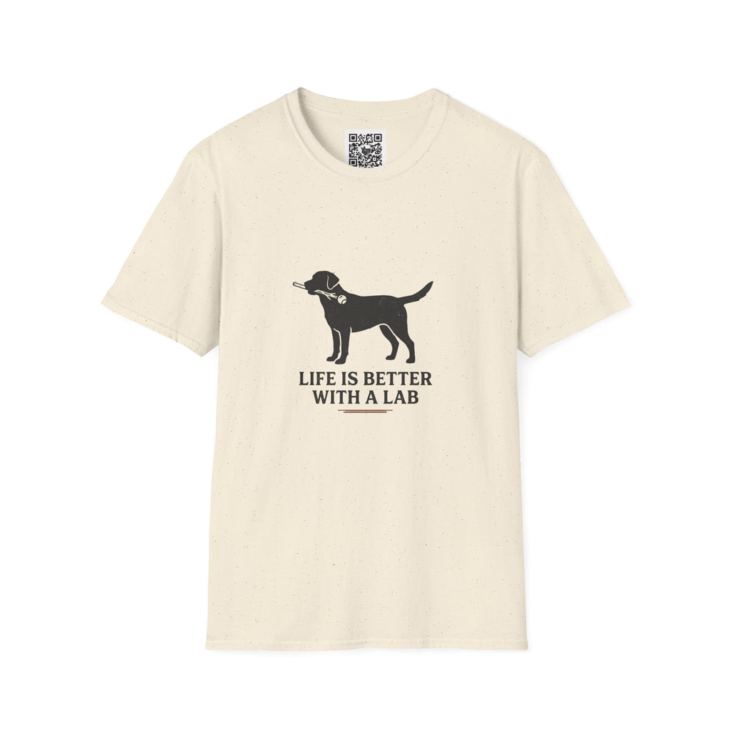Lab Retriever T-Shirt — "Life Is Better With a Lab" Dog Lover Tee