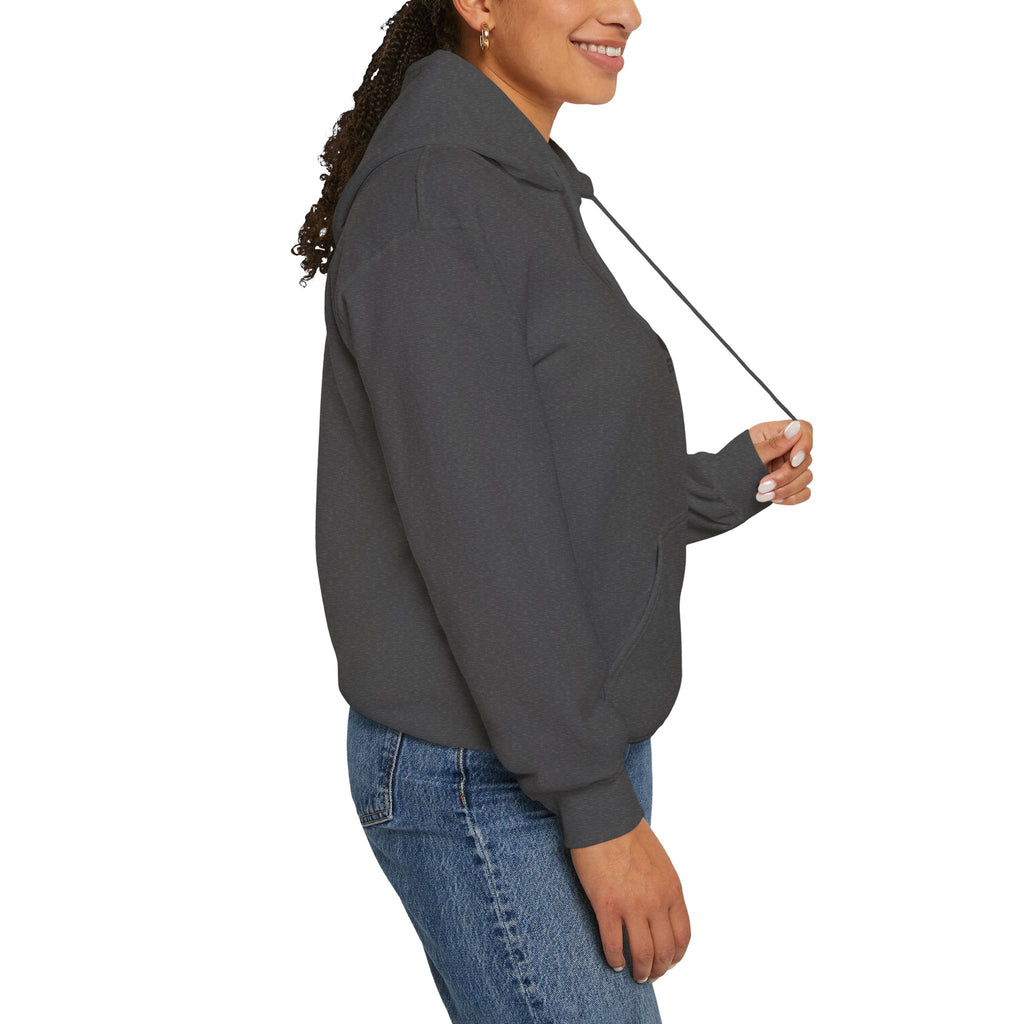 German Shepherd Hoodie - "I Can Run What's Your SuperPower" - Word Cloud Dog Silhouette Graphic Sweatshirt