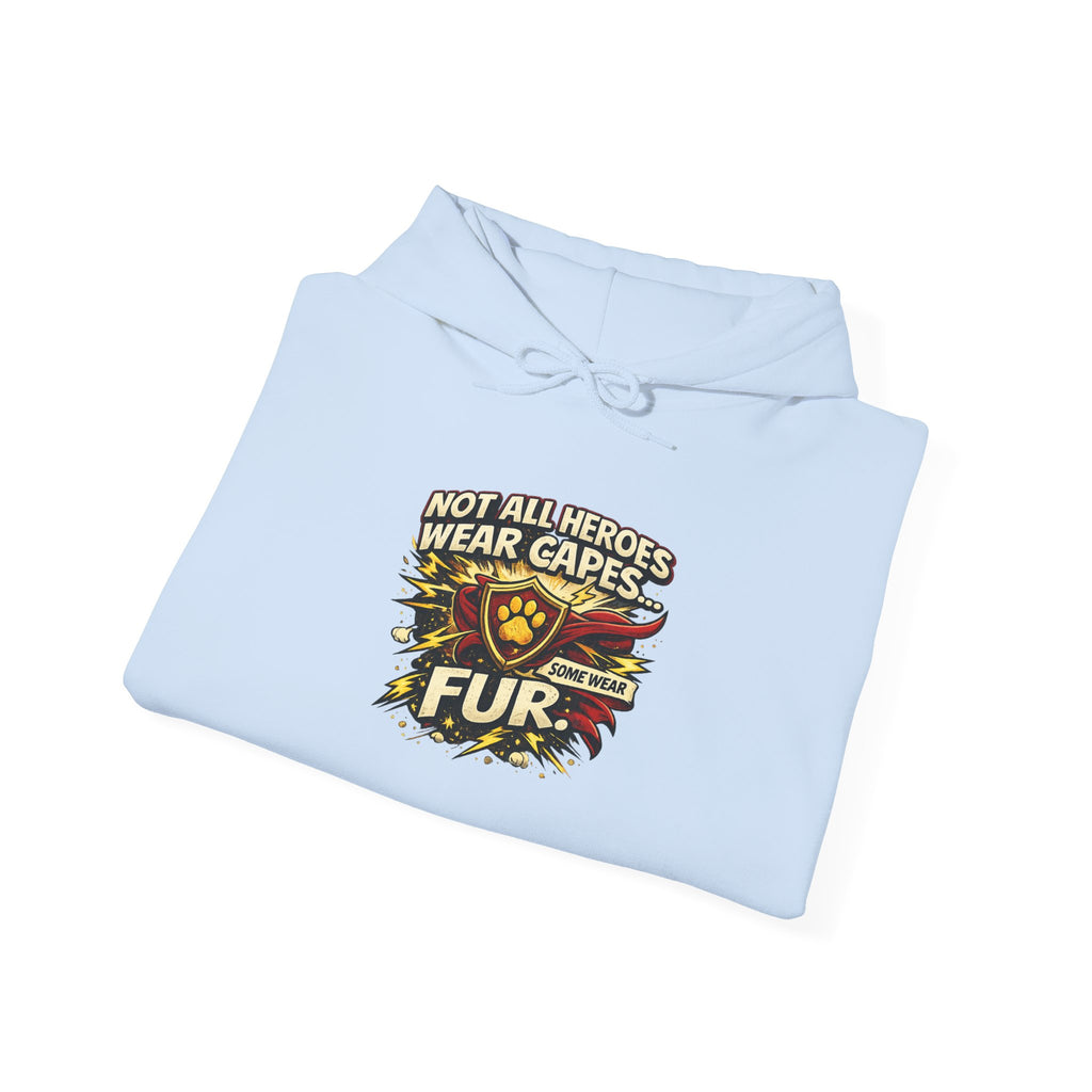 German Shepherd Protector Hoodie — "Not All Heroes Wear Capes" Dog Lover Pullover