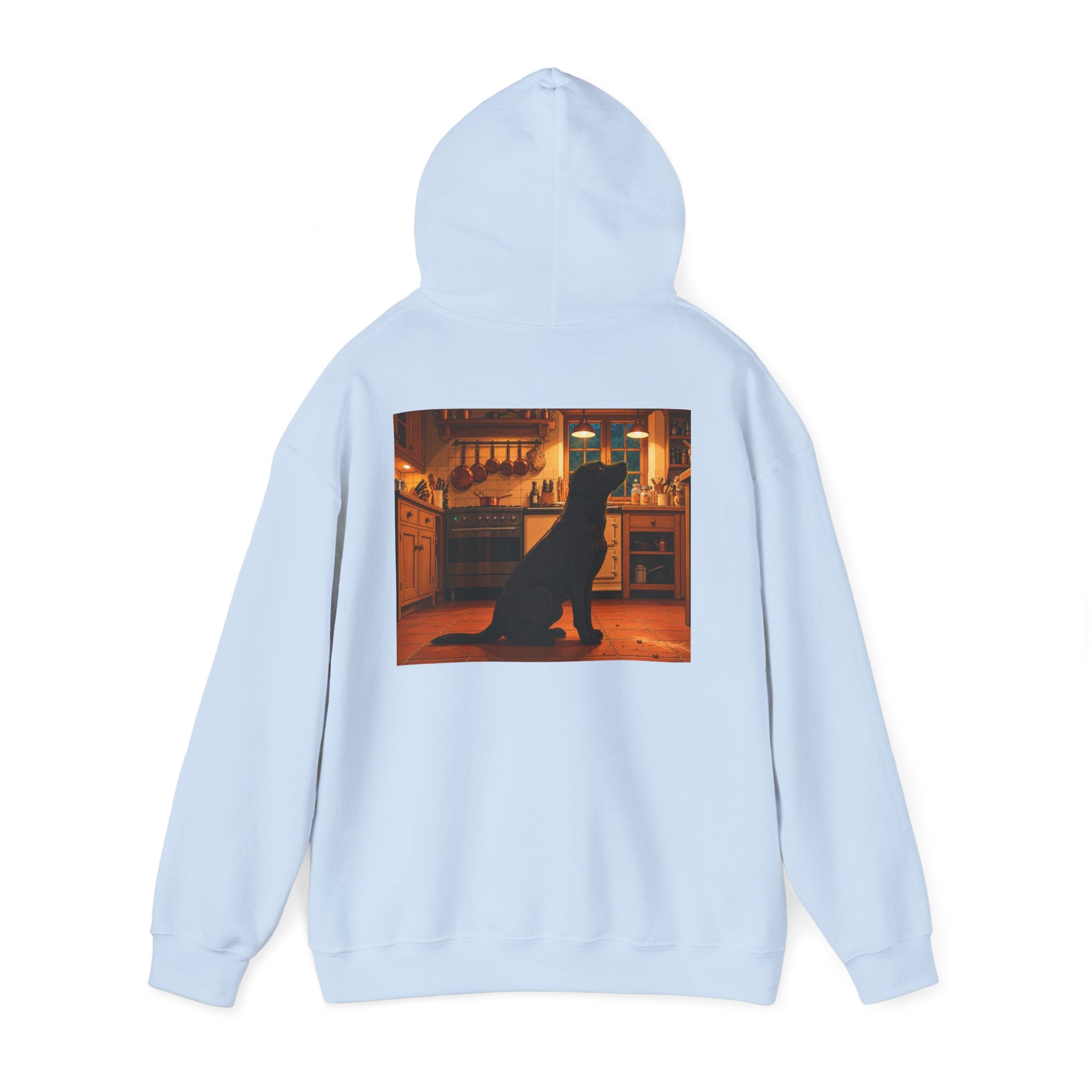 Labrador Retriever Hoodie — “Chief Crumb Inspector” Cute Labrador Kitchen Portrait Pullover
