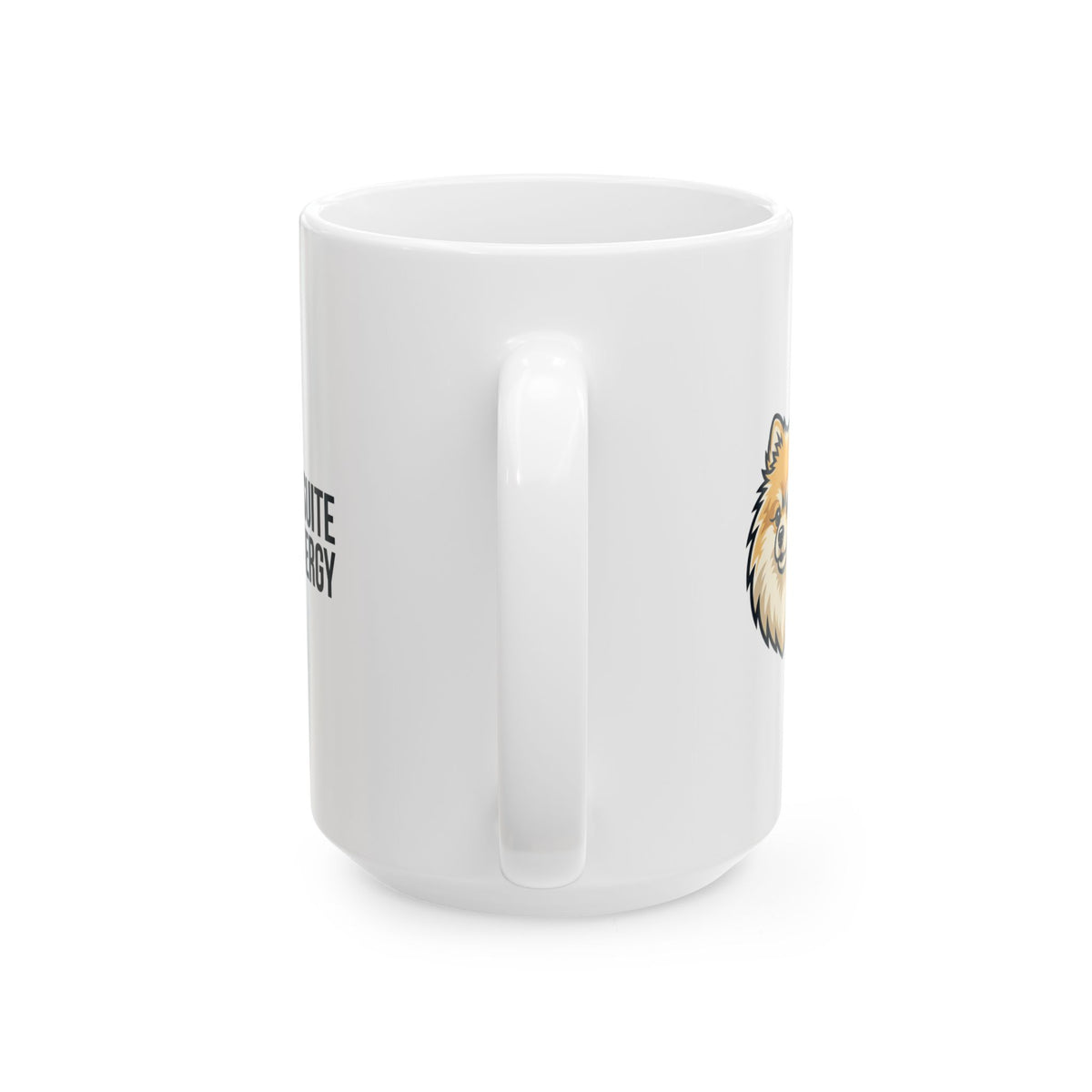 Pomeranian Energy Ceramic Mug – Cute Pomeranian Dog Coffee Cup (11oz, 15oz)