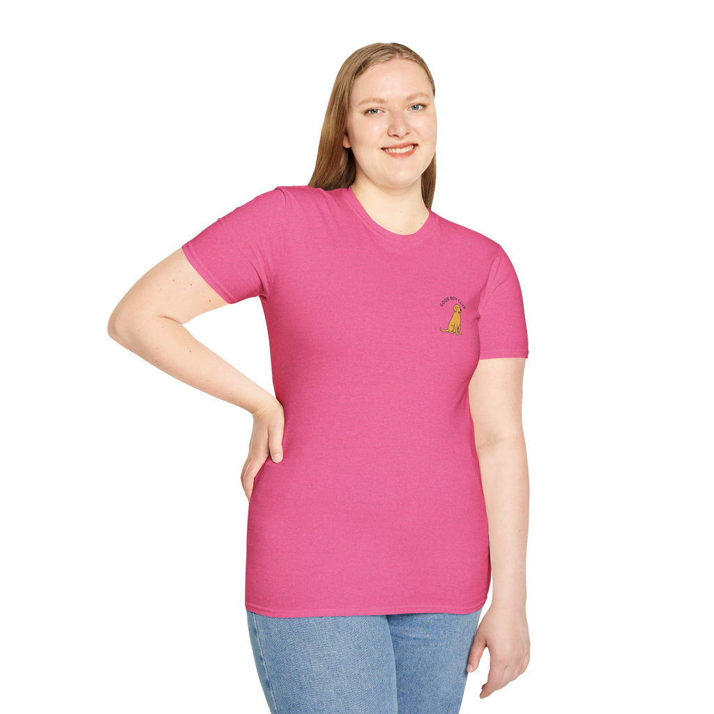 Golden Retriever Good Boy Club Print T-Shirt