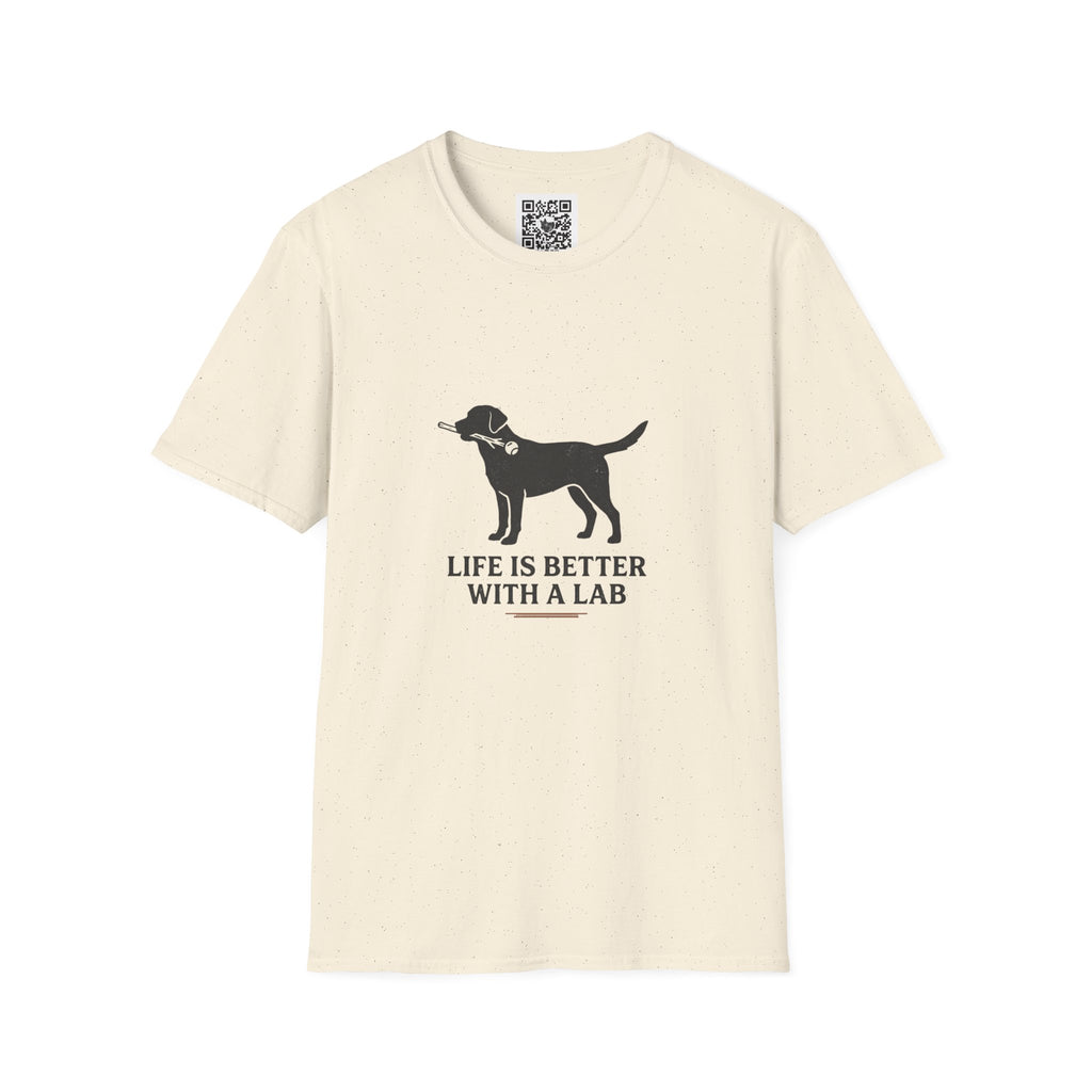 Lab Retriever T-Shirt — "Life Is Better With a Lab" Dog Lover Tee
