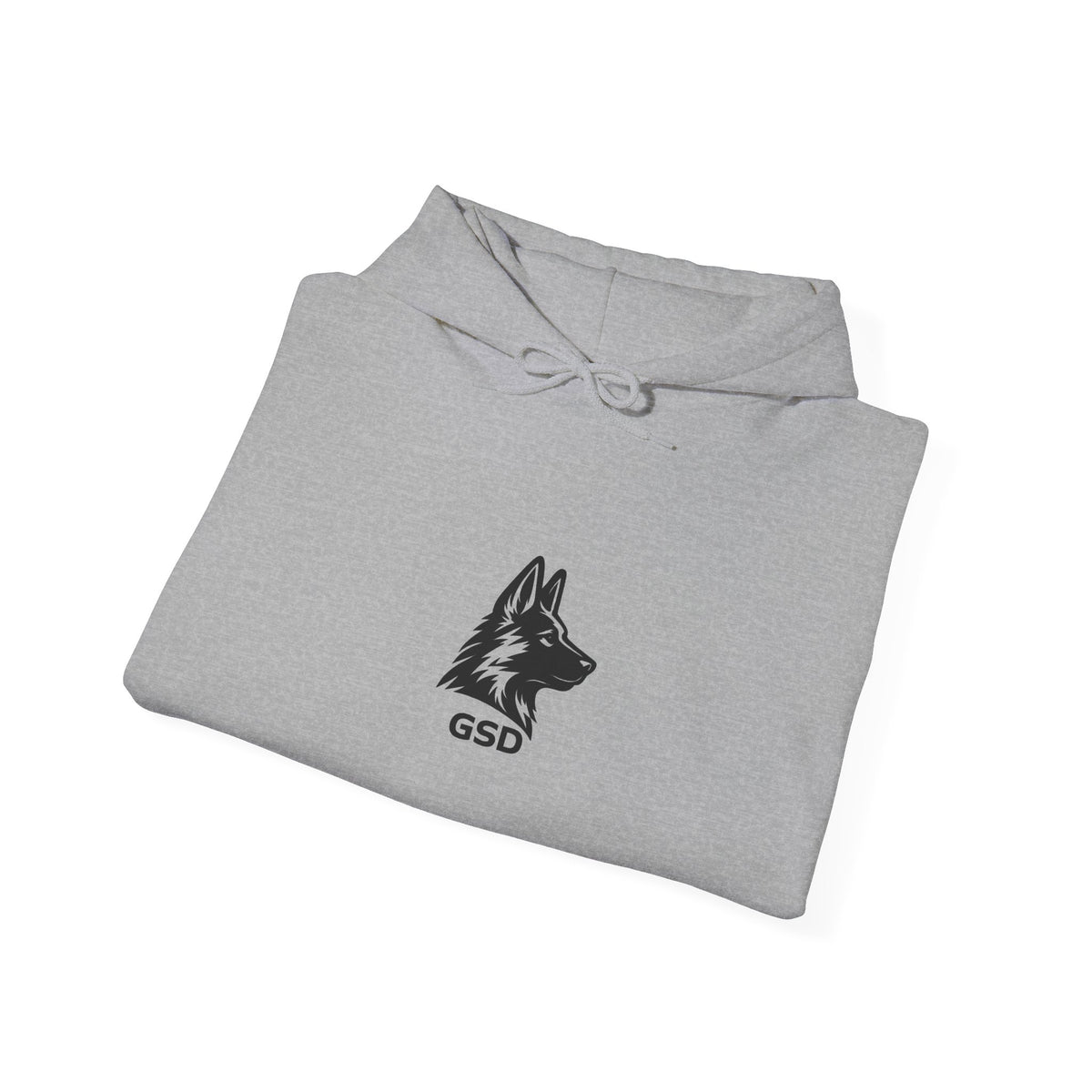 German Shepherd Hoodie - "I Can Run What's Your SuperPower" - Word Cloud Dog Silhouette Graphic Sweatshirt
