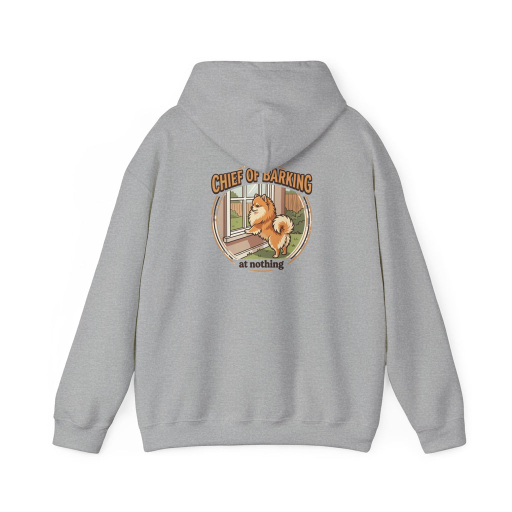 Pomeranian 'Chief of Barking at Nothing' Hoodie