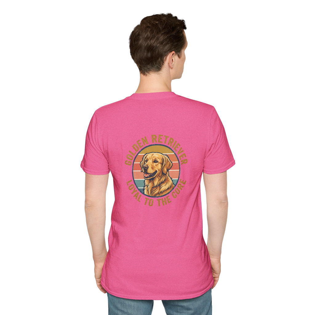 Golden Retriever Good Boy Club Print T-Shirt