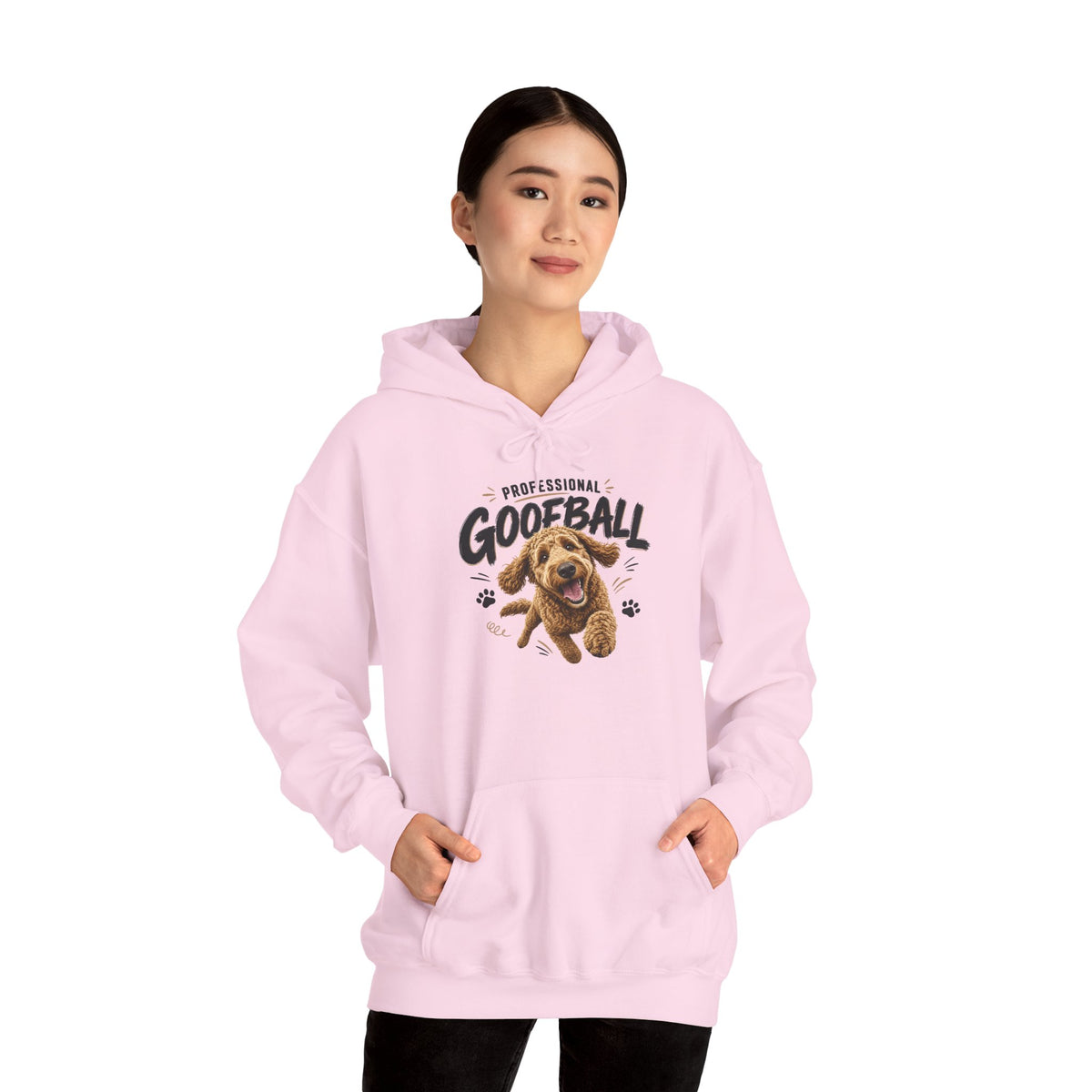 "Professional Goofball" Playful Dog Graphic Pullover