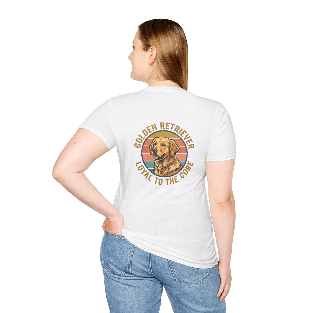 Golden Retriever Good Boy Club Print T-Shirt