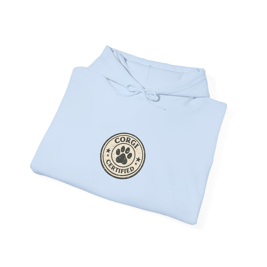Corgi High Achiever Hoodie — 'Low Risk, High Achiever'