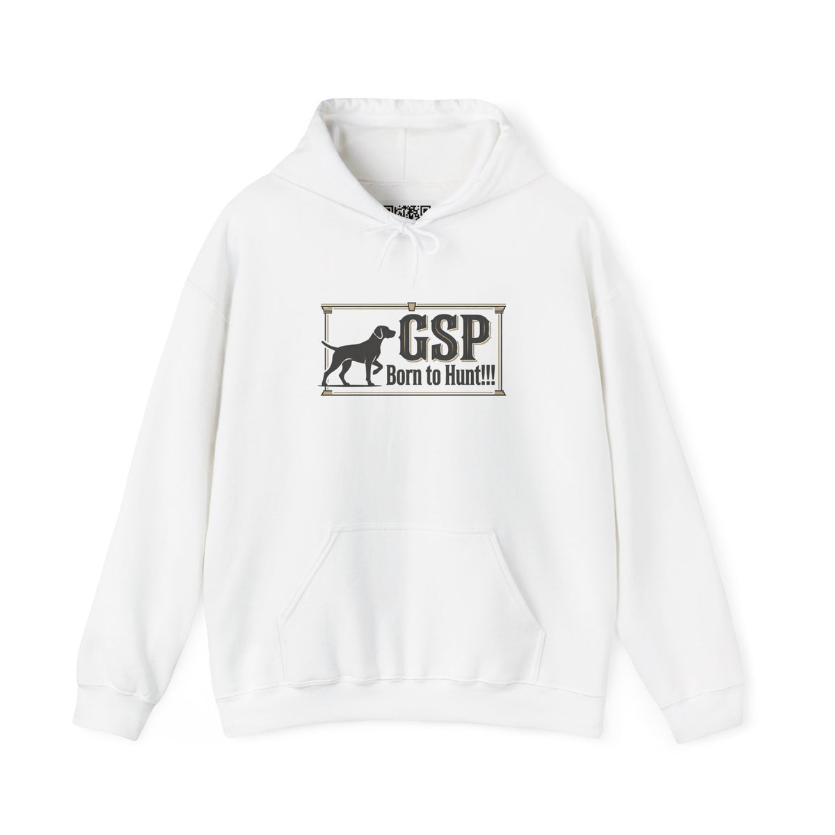 GSP 'Born to Hunt' Hoodie — German Shorthaired Pointer Blueprint Design