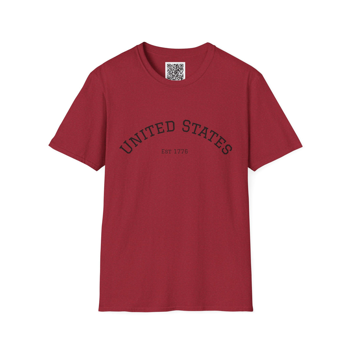 United States EST 1776 T-Shirt | Patriotic Vintage Script Tee