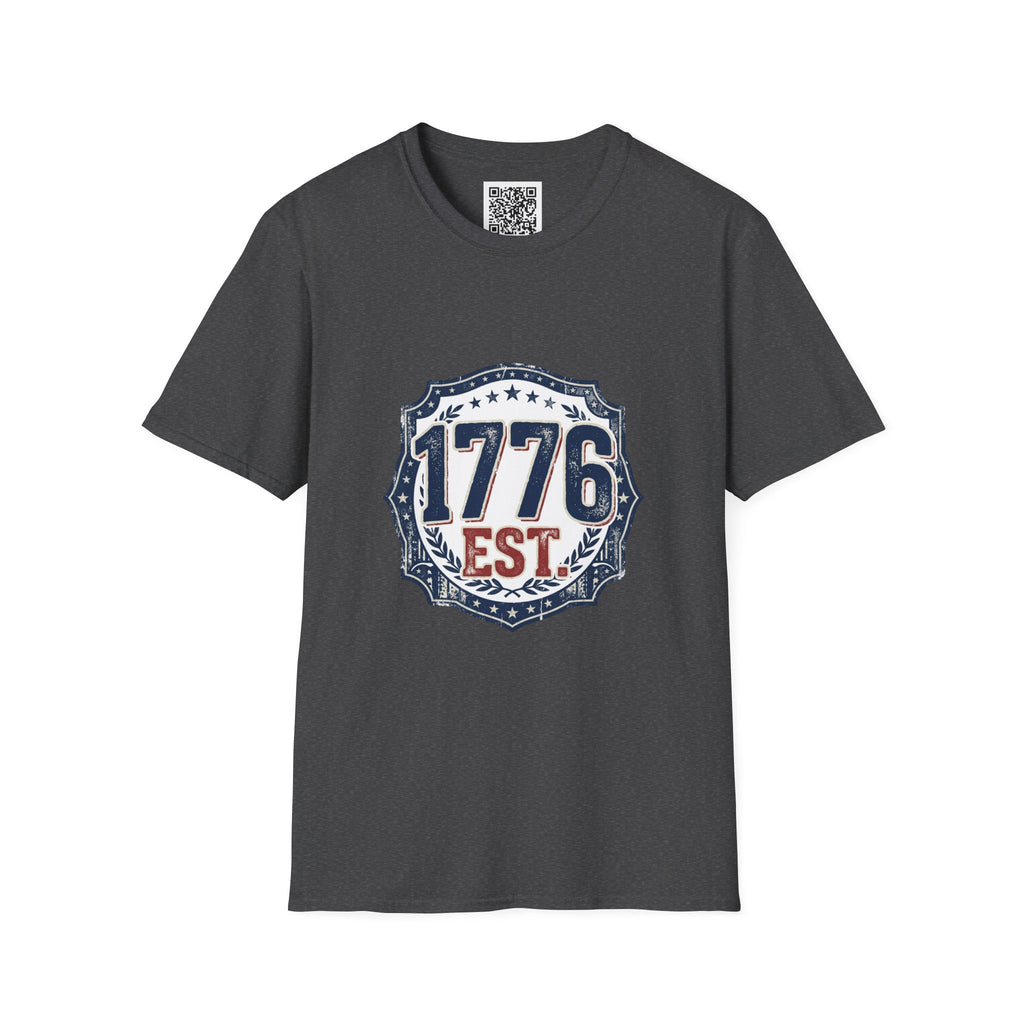 1776 Vintage Shield T-Shirt — Patriotic Independence Day Tee