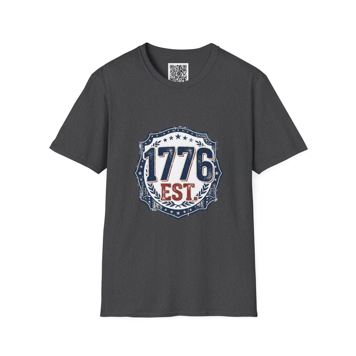 1776 Vintage Shield T-Shirt — Patriotic Independence Day Tee