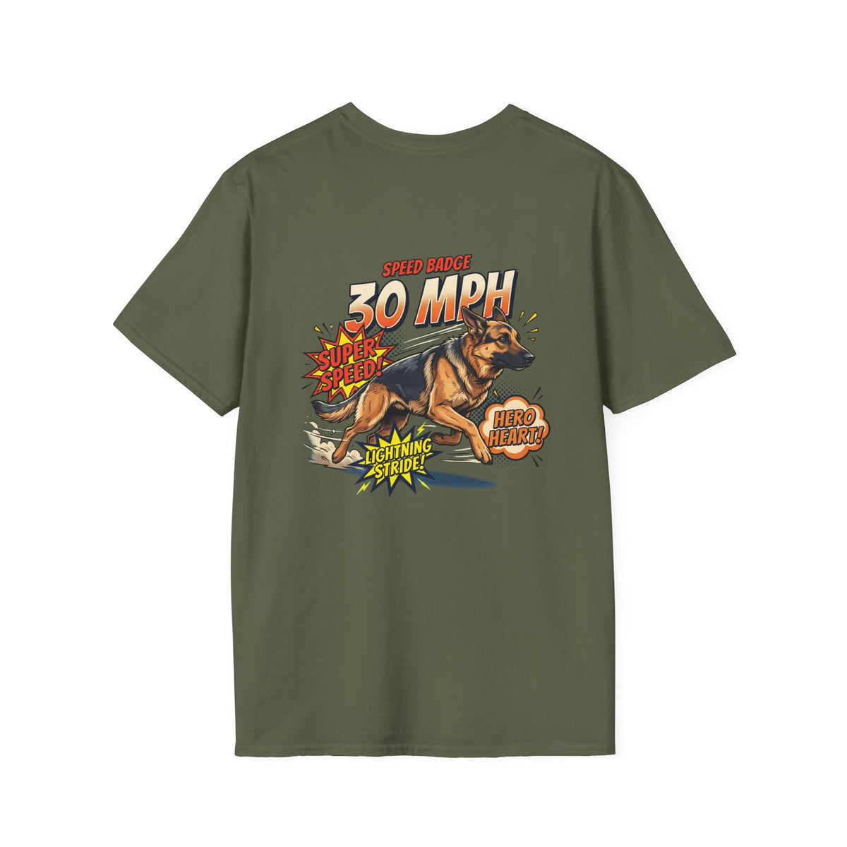 Speed Badge - German Shepard T-Shirt