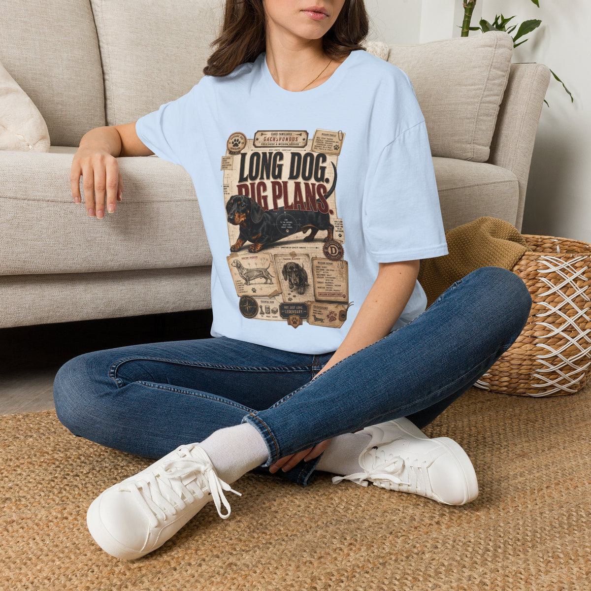 Long Dog, Big Plans Dachshund T-Shirt