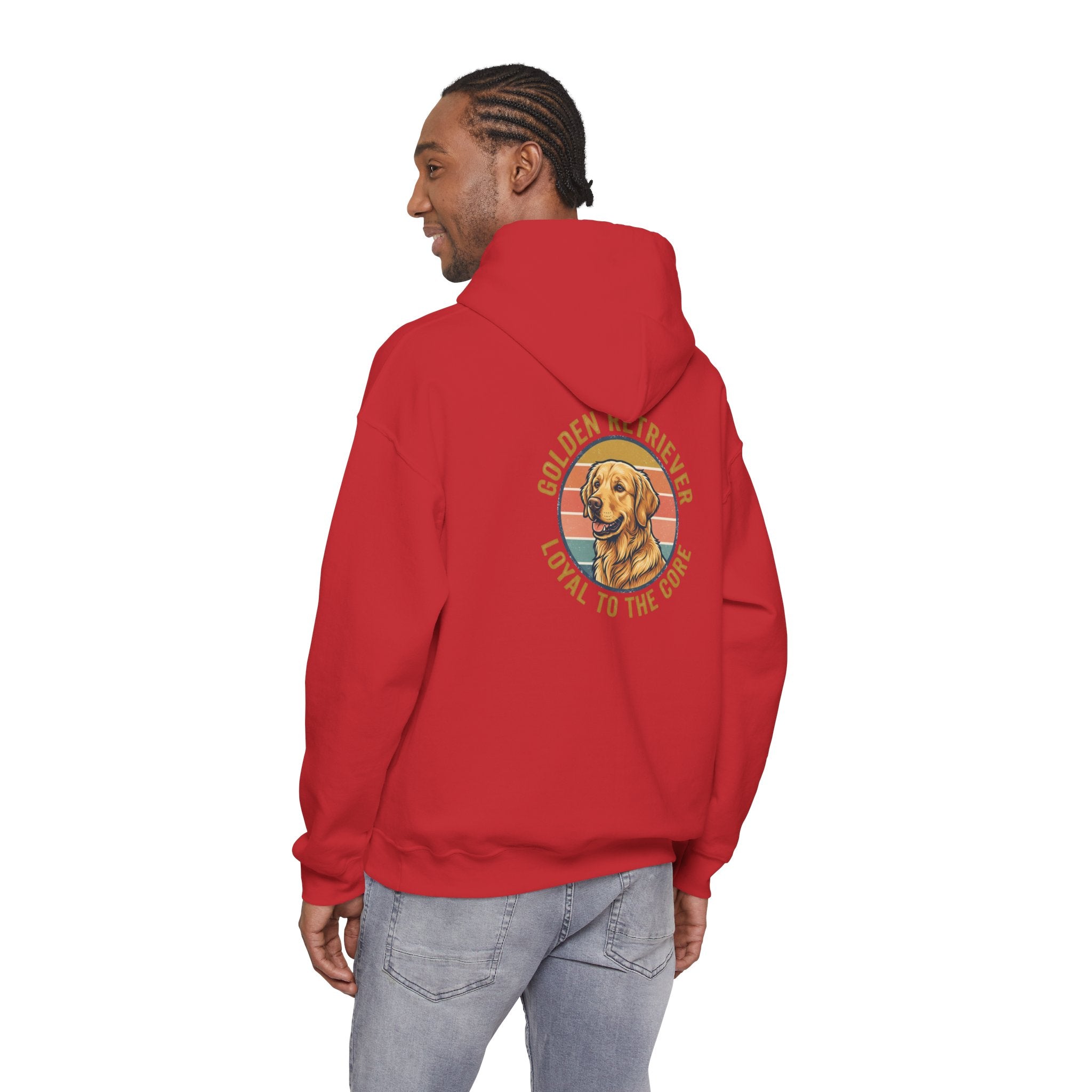Golden Retriever Hoodie — "Loyal to the Core" Dog Lover Pullover