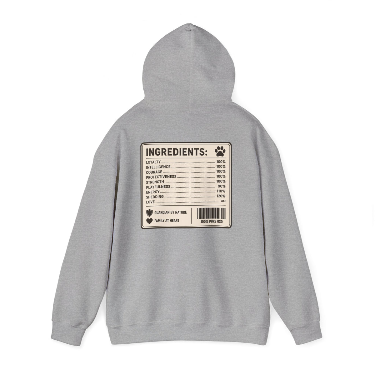 – "100% Pure" GSD Hoodie