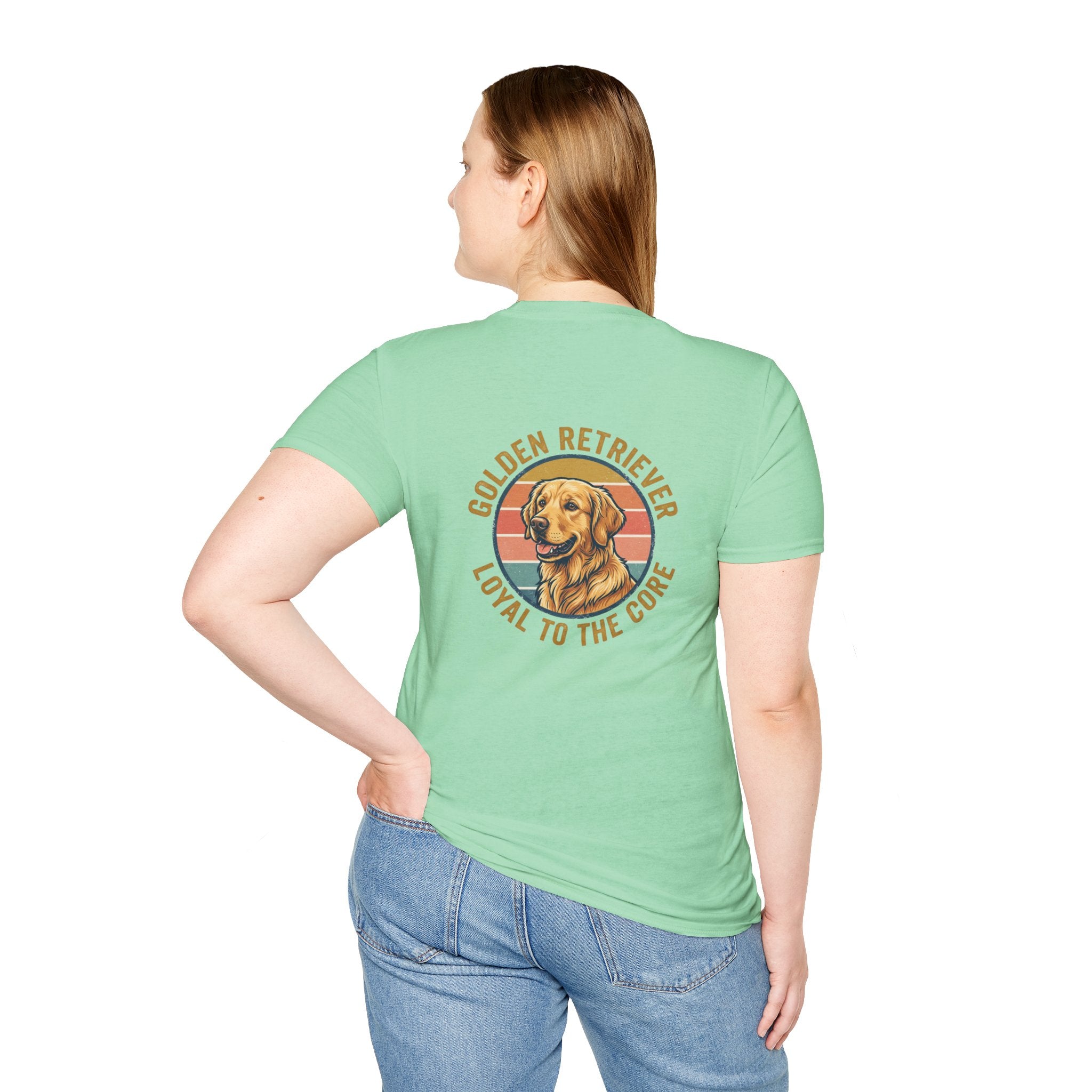 Golden Retriever Good Boy Club Print T-Shirt