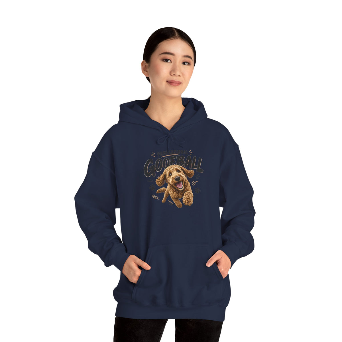 "Professional Goofball" Playful Dog Graphic Pullover