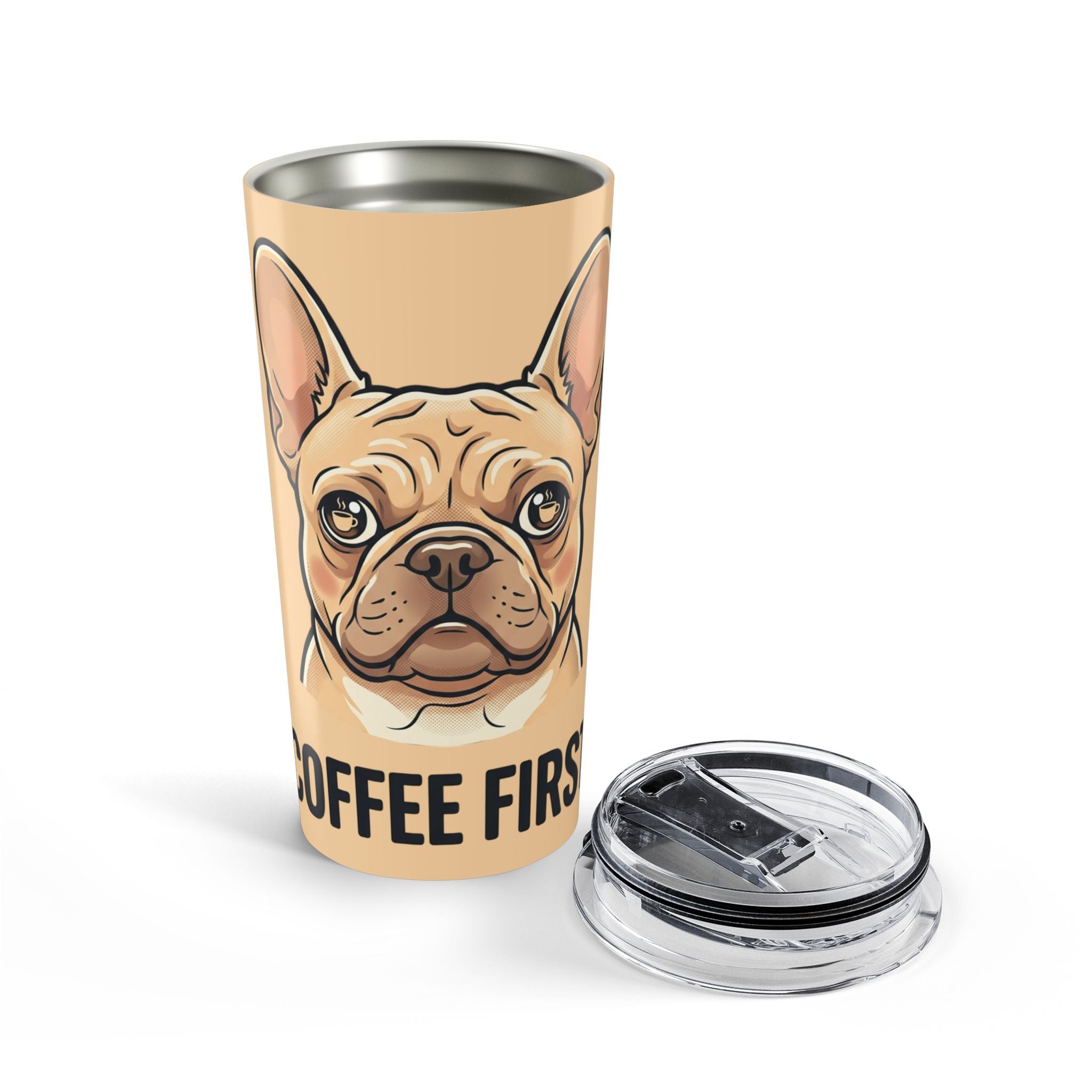 French Bulldog 'Coffee First' 20oz Tumbler