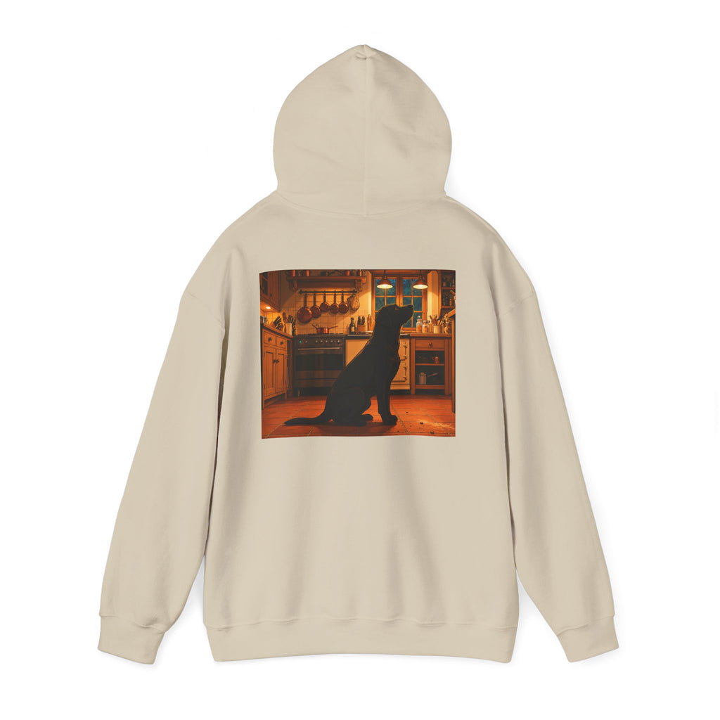 Labrador Retriever Hoodie — “Chief Crumb Inspector” Cute Labrador Kitchen Portrait Pullover