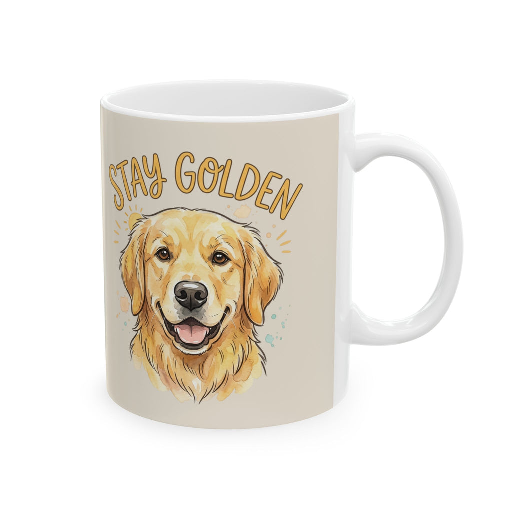 “Stay Golden” Ceramic Coffee Cup (11oz & 15oz)