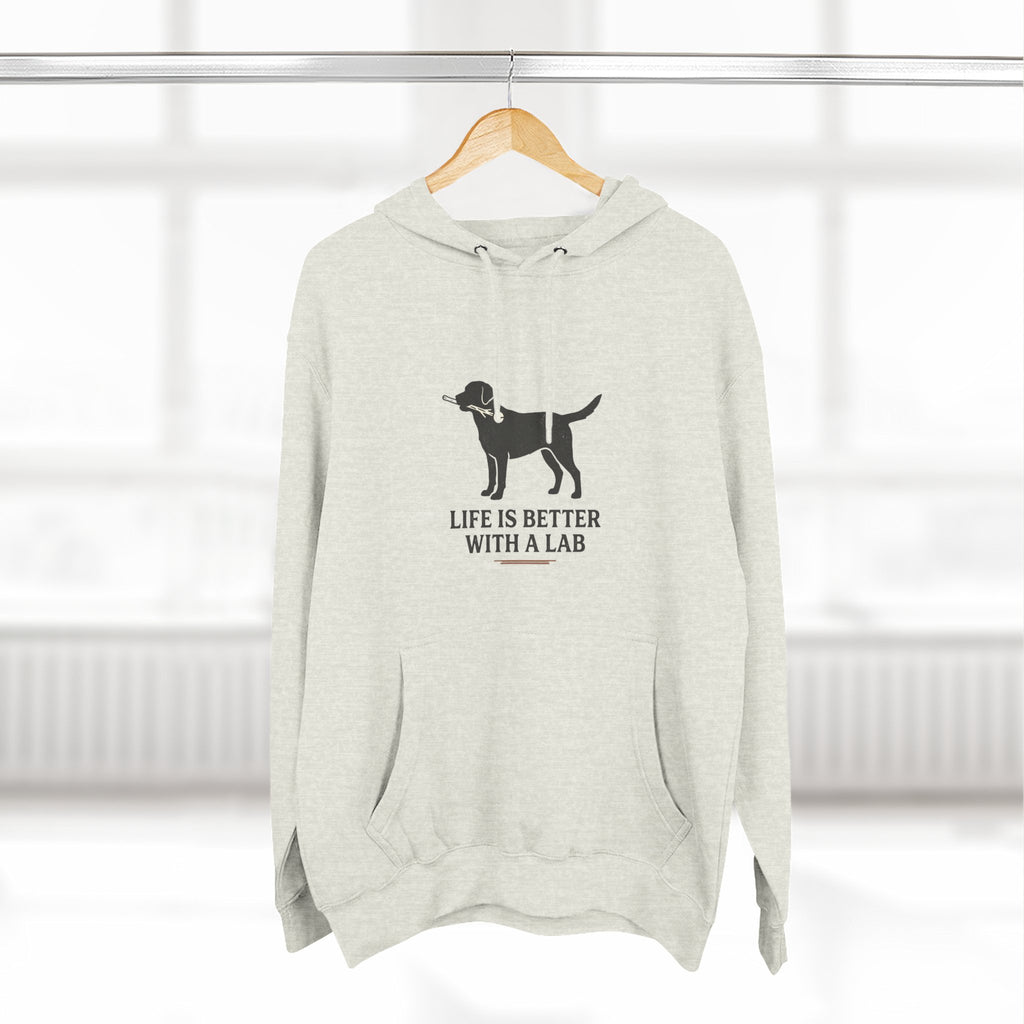 Three-Panel Fleece Hoodie