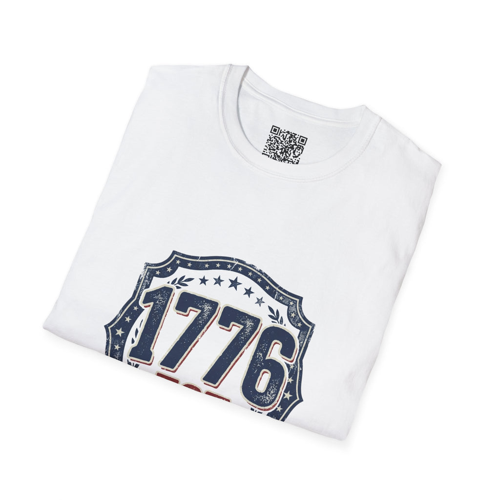 1776 Vintage Shield T-Shirt — Patriotic Independence Day Tee