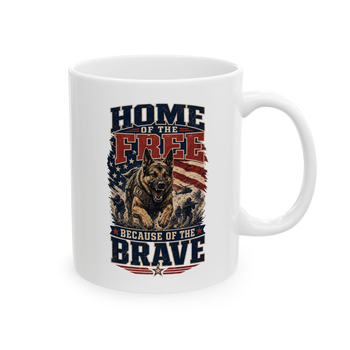 1776 American Freedom Ceramic Mug — Patriotic Police Shield Design (11oz & 15oz)