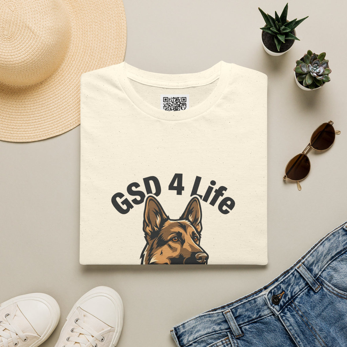 GSD 4 Life — "My Husband is the Spare Human" Dog Lover Tee