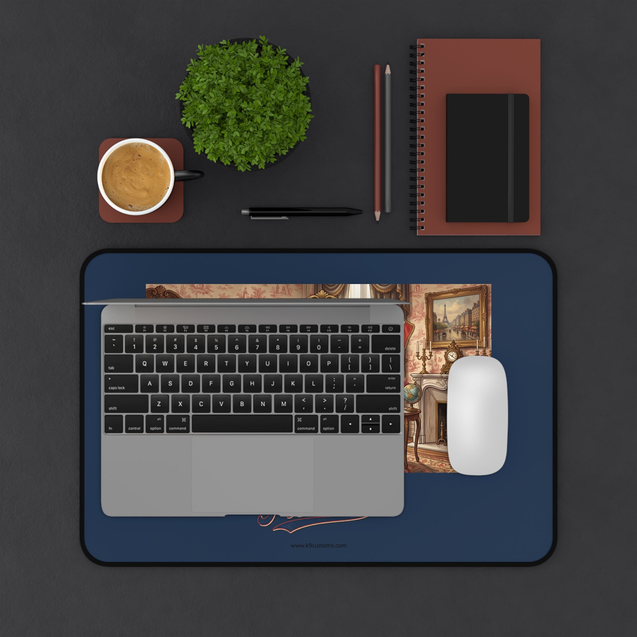 Frenchie Desk Mat – 90% Énergie French Bulldog Gaming/Office Mouse Pad