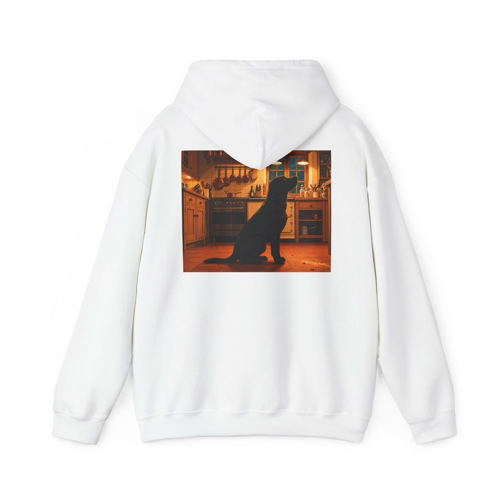 Labrador Retriever Hoodie — “Chief Crumb Inspector” Cute Labrador Kitchen Portrait Pullover