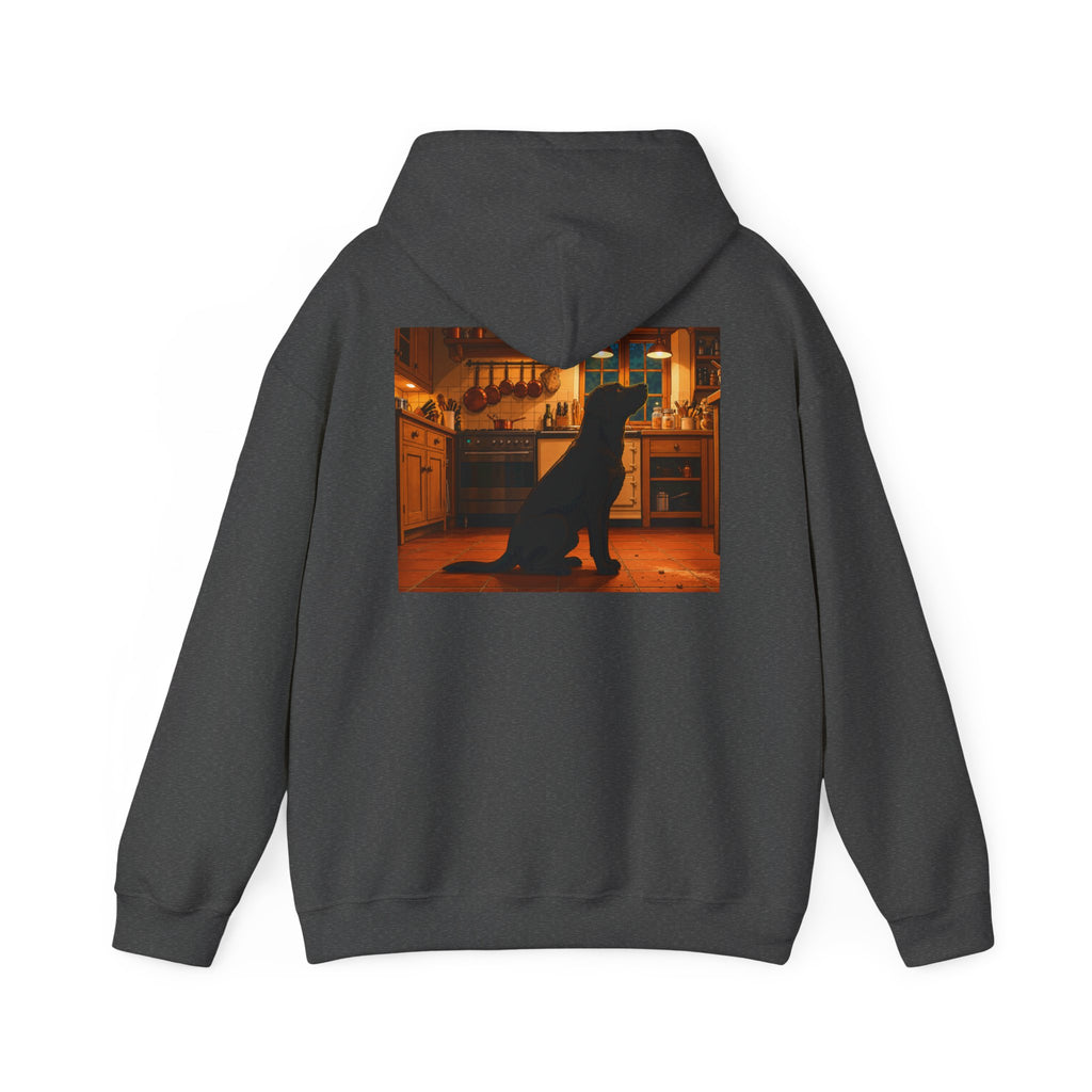 Labrador Retriever Hoodie — “Chief Crumb Inspector” Cute Labrador Kitchen Portrait Pullover