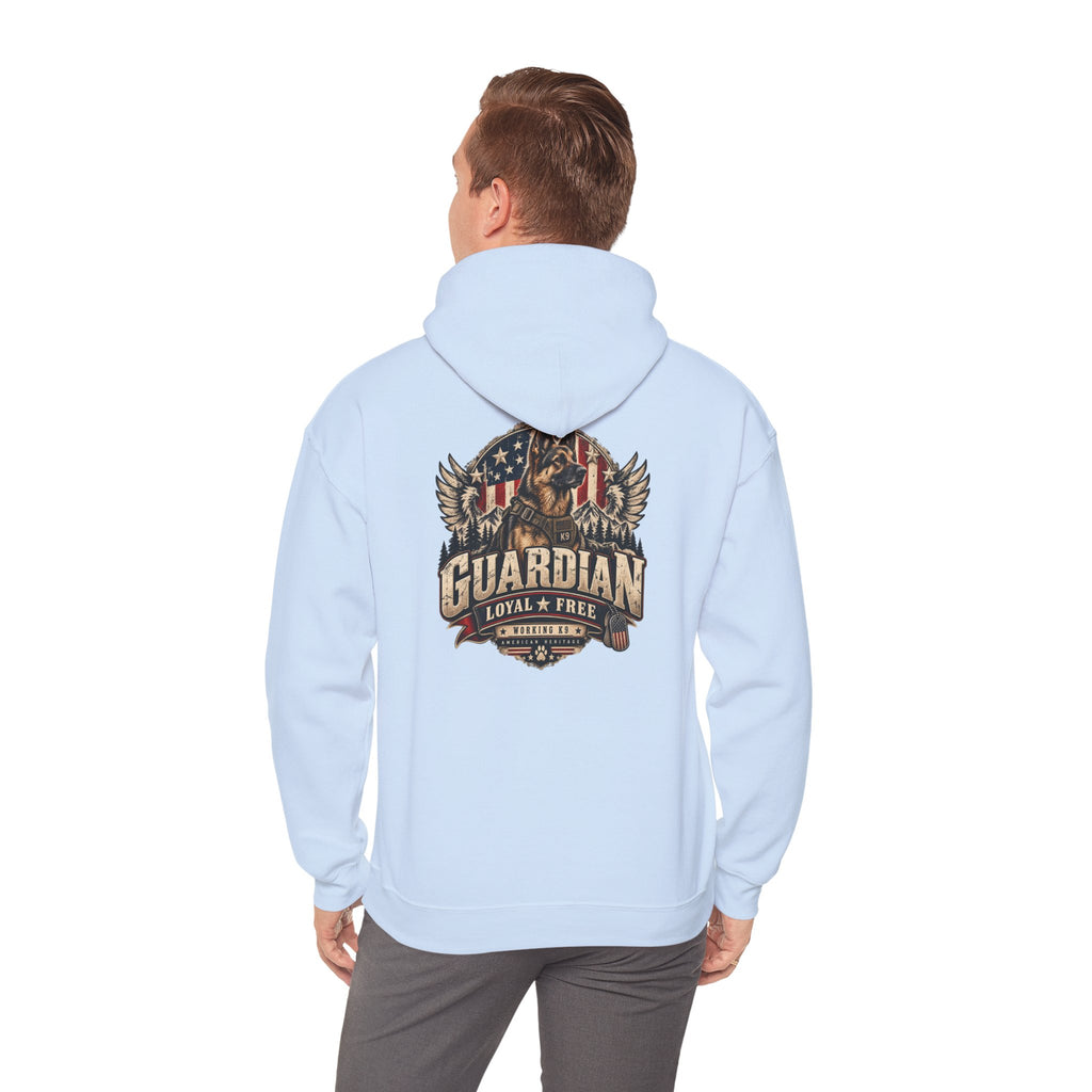 Guardian Loyal & Free Hoodie - Patriotic American Flag Eagle Design