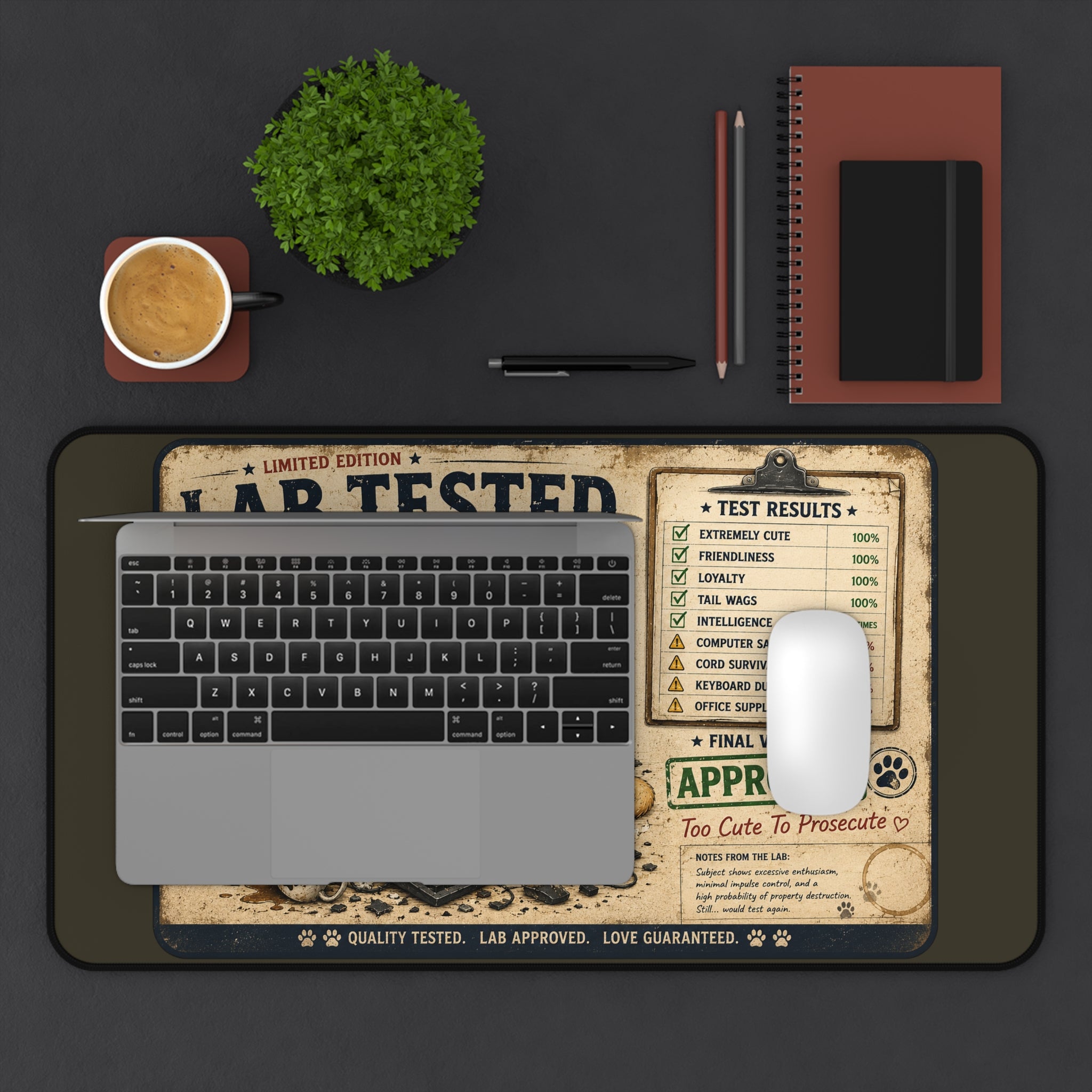 Lab Tested Labrador Desk Mat – Cute Approved Pet-Themed Mousepad