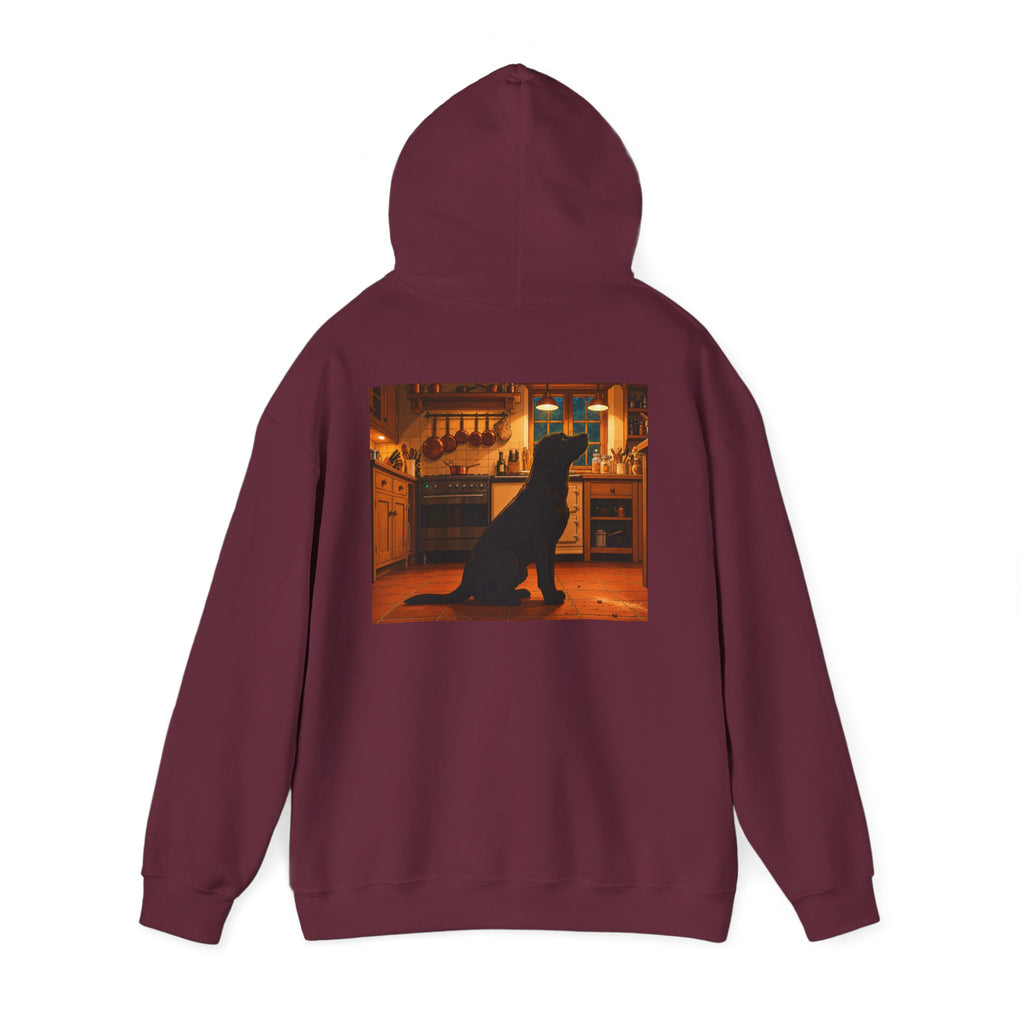 Labrador Retriever Hoodie — “Chief Crumb Inspector” Cute Labrador Kitchen Portrait Pullover
