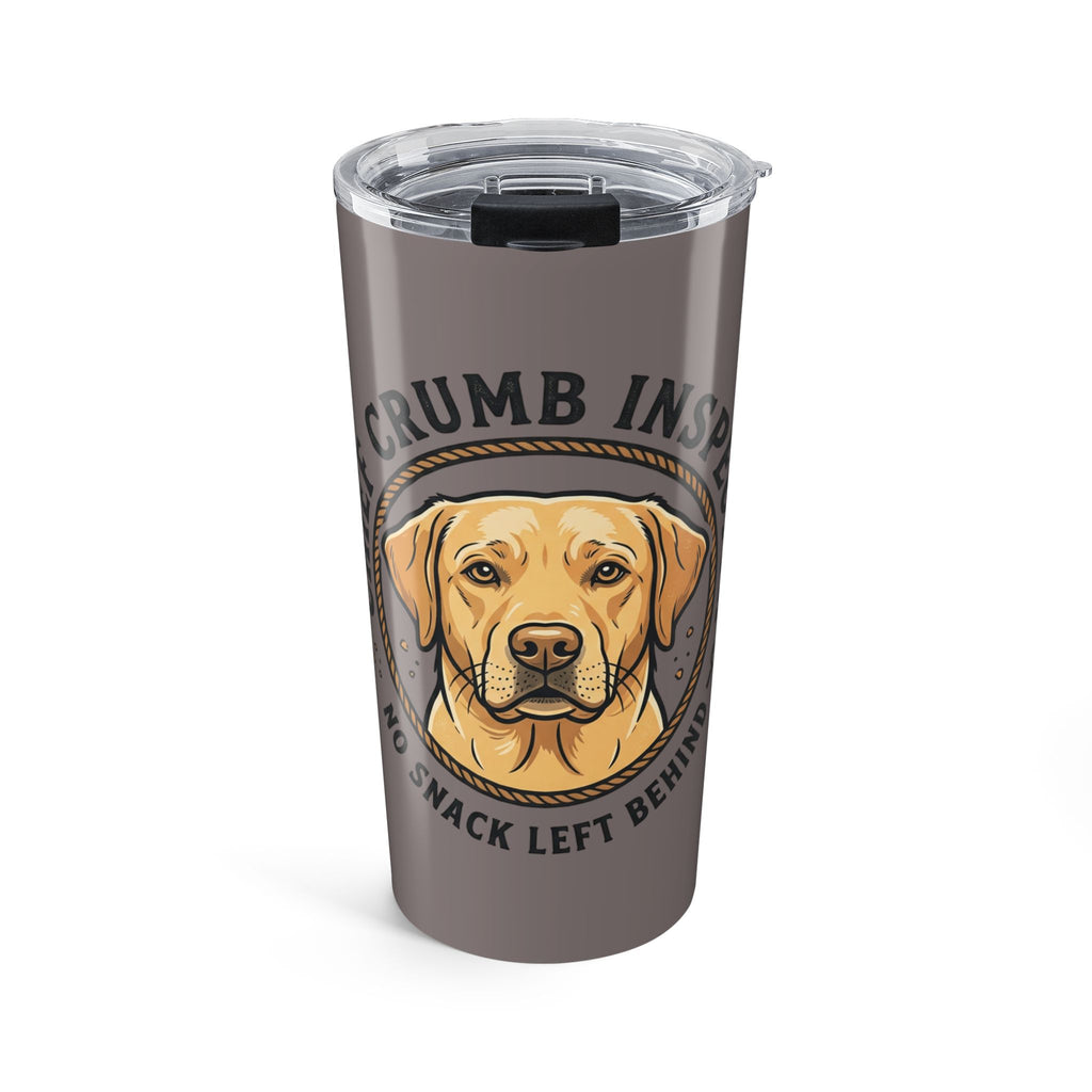 Labrador Retriever 20oz Tumbler — "Crumb Inspector" Funny Travel Mug