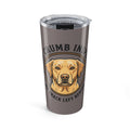 Labrador Retriever 20oz Tumbler — "Crumb Inspector" Funny Travel Mug