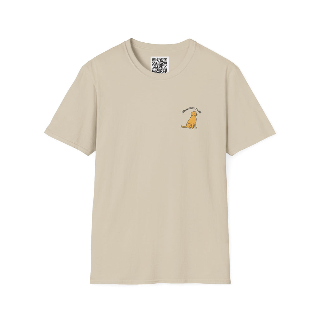 Golden Retriever Good Boy Club Print T-Shirt
