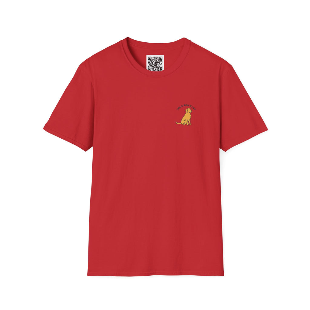 Golden Retriever Good Boy Club Print T-Shirt